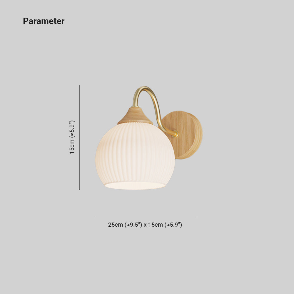 Ozawa Minimalist LED Wandlampen Wit Zwart Hars Glas Woonkamer