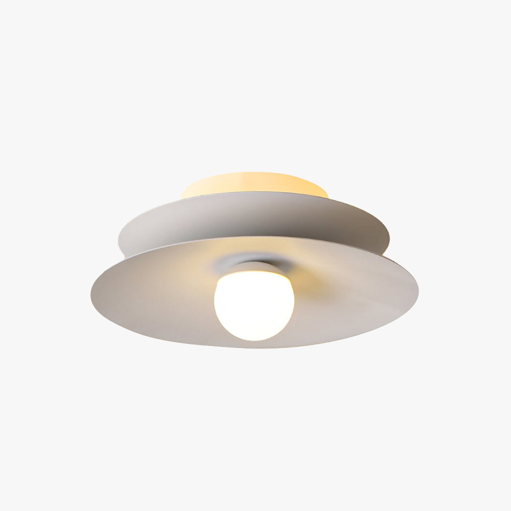 Bella Moderne LED Plafondlamp Wit Rood Metaal Acryl Woonkamer