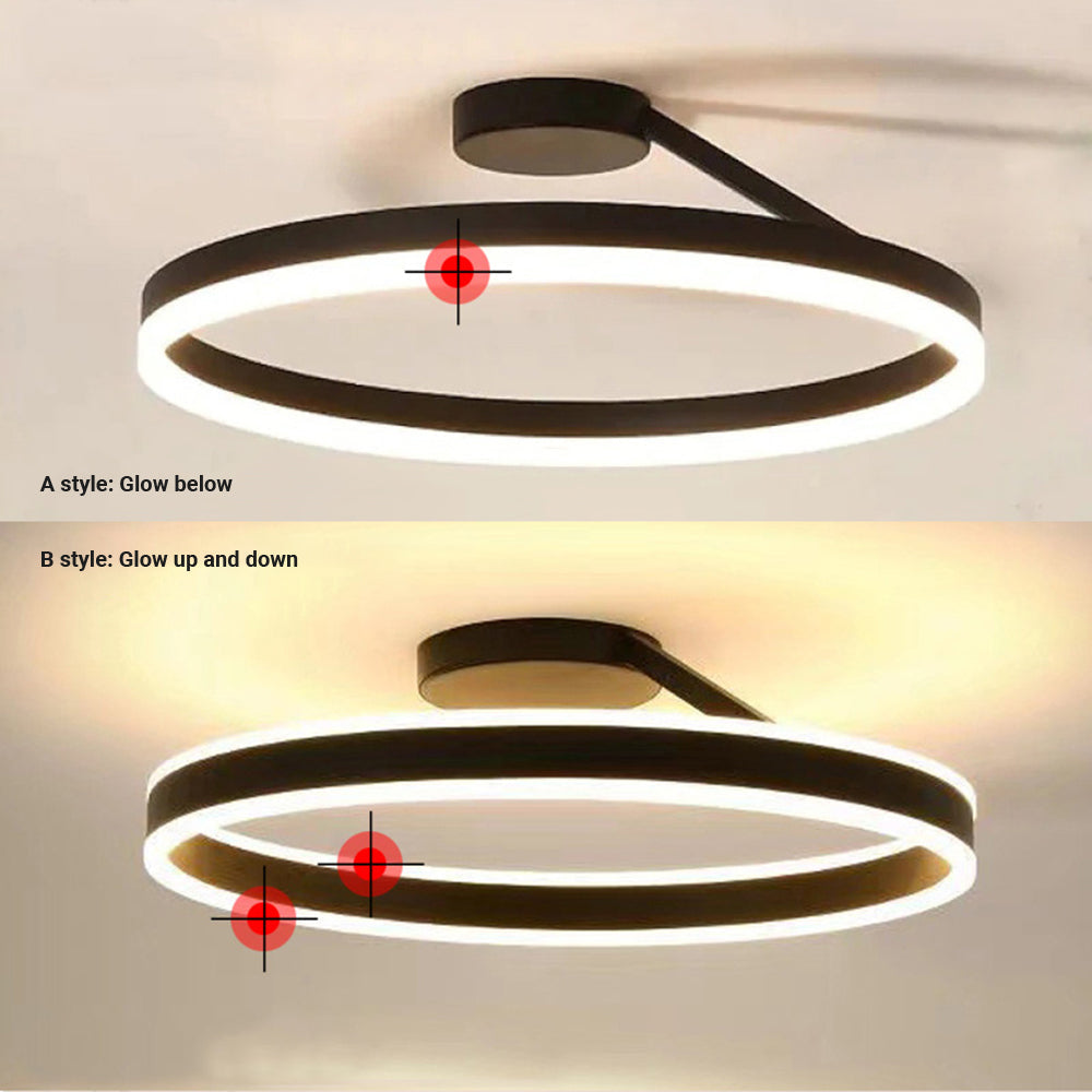 Arisha Moderne Design Gouden LEDPlafondlampen Wit Zwart Metaal