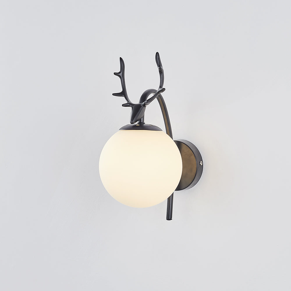 Valentina Ronde LED Wandlamp Goud Zwart Metaal Glas Eetkamer Slaapkamer