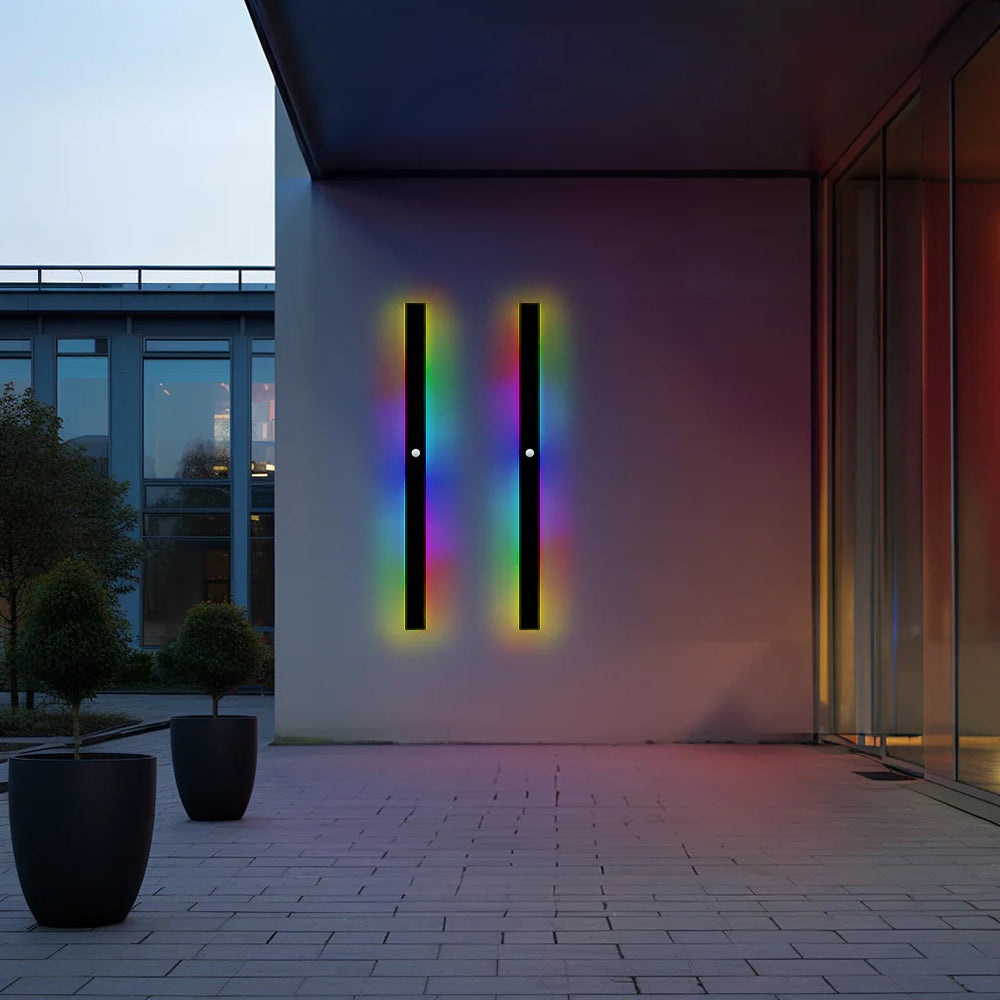 Edge Moderne Design LED Wandlampen Zwart Metaal Tuin Hal