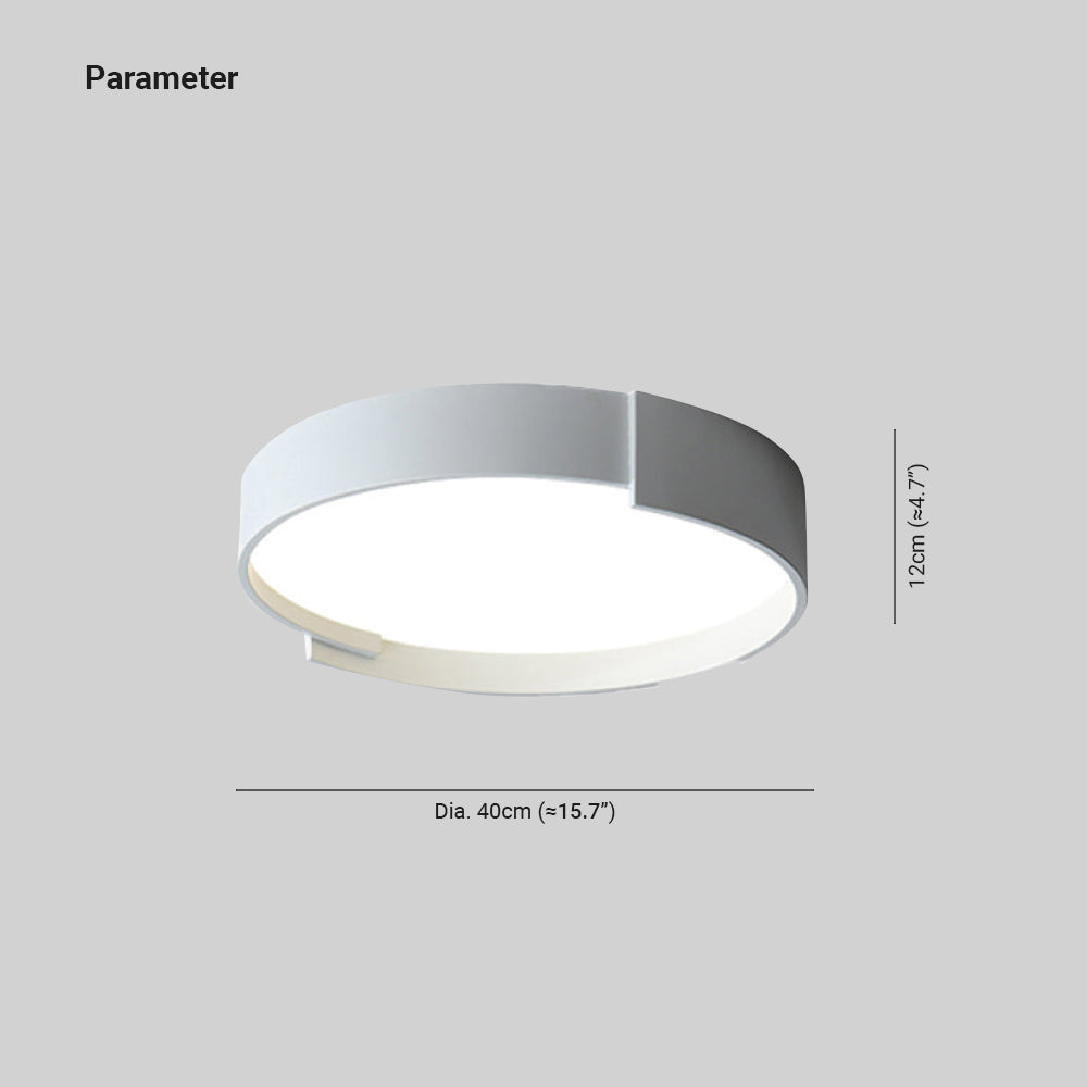 Quinn Moderne  Eenvoudig Ronde LED Plafondlampen Wit/Grijs/Groen Metaal Slaapkamer