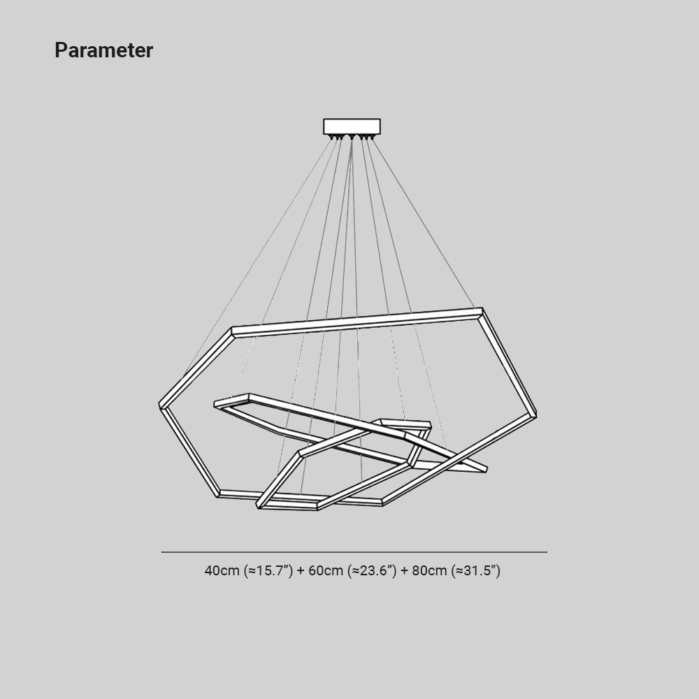 Edge Hanglampen Geometrische Shape Dimbaar
