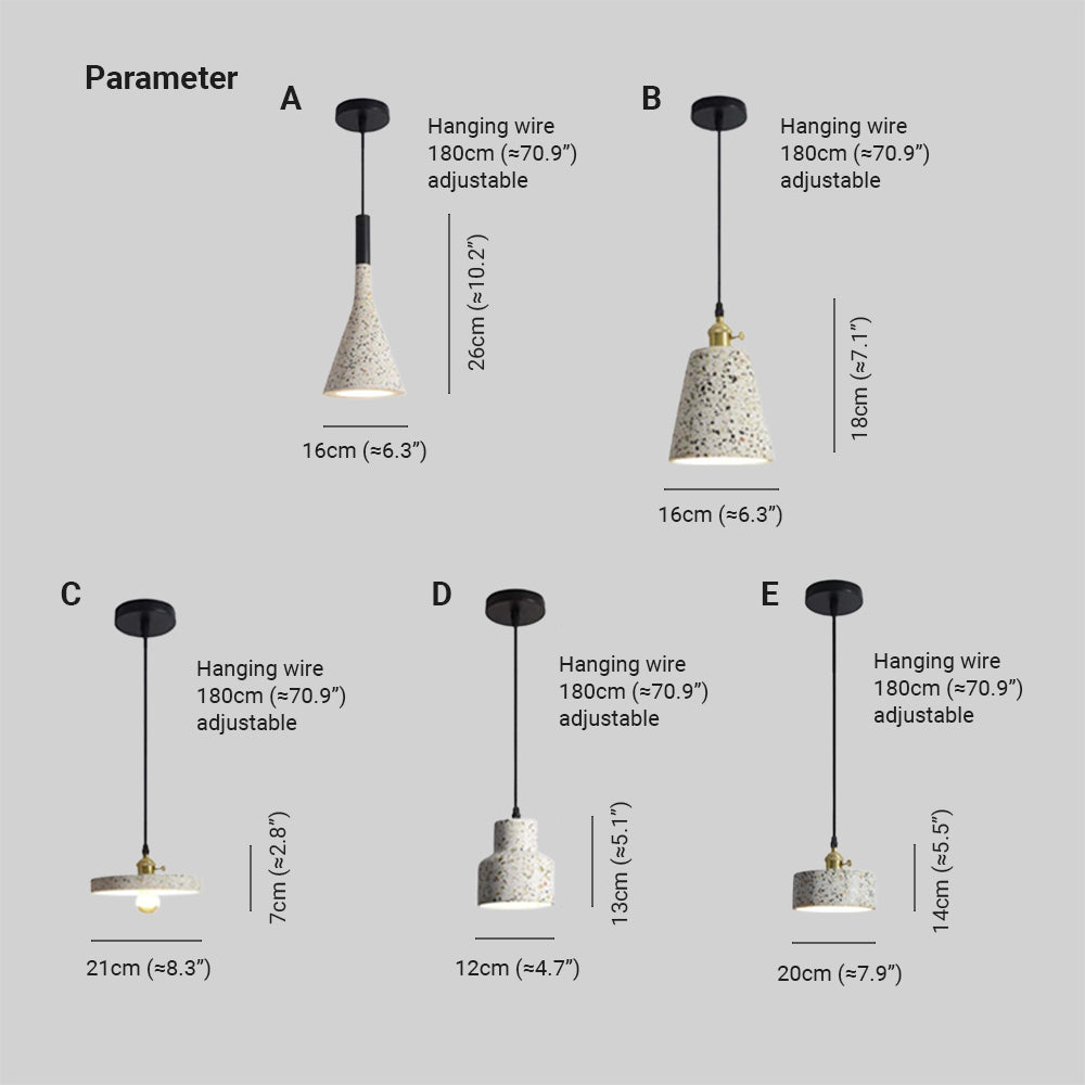 Nazifa Ronde Design LED Hanglampen Metaal Steen Keuken Eetkamer