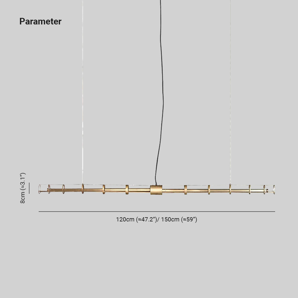 Edge Moderne Industriele LED Hanglamp Goud Woonkamer Eettafel Metaal&Glas