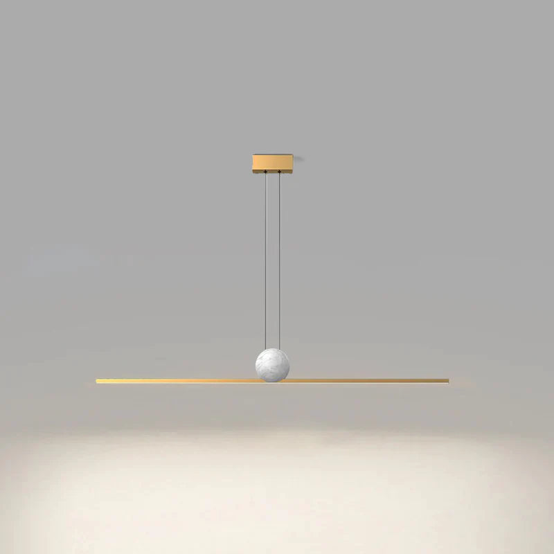 Edge Industriele LED Hanglamp Zwart/Goud Woonkamer Eettafel Metaal&Marmer&Acryl 35.4cm/47.2cm/59cm