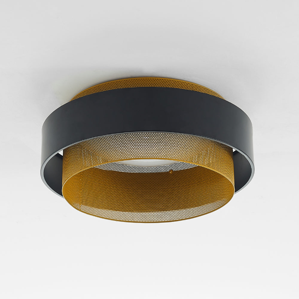 Quinn Modern Ronde LED Plafondlamp Metaal/Acryl Zwart/Wit Slaapkamer