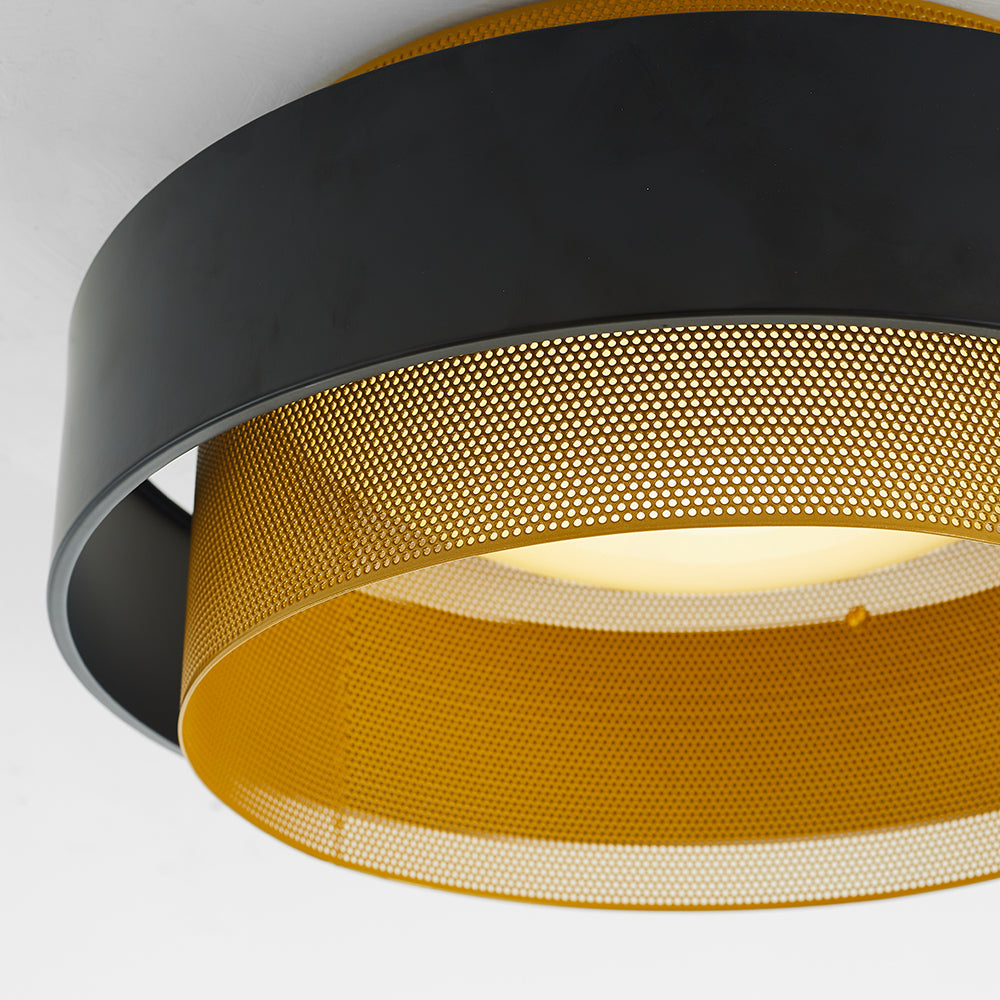Quinn Modern Ronde LED Plafondlamp Metaal/Acryl Zwart/Wit Slaapkamer