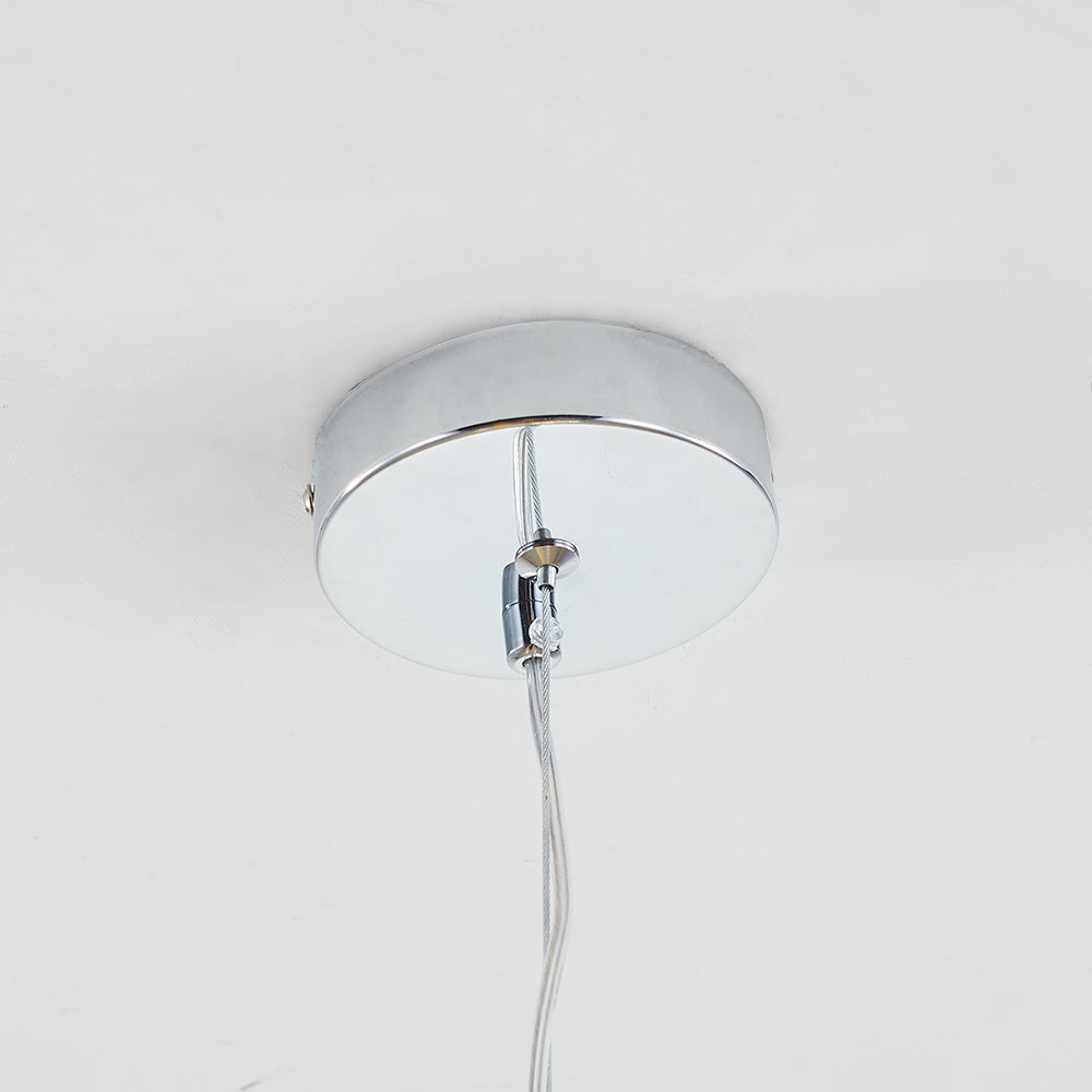 Byers Moderne LED Hanglamp Amber/Grijs/Helder Metaal/Glas Binnen