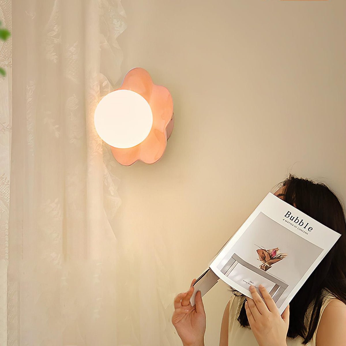 Miranine La fleur met stekker wandlamp