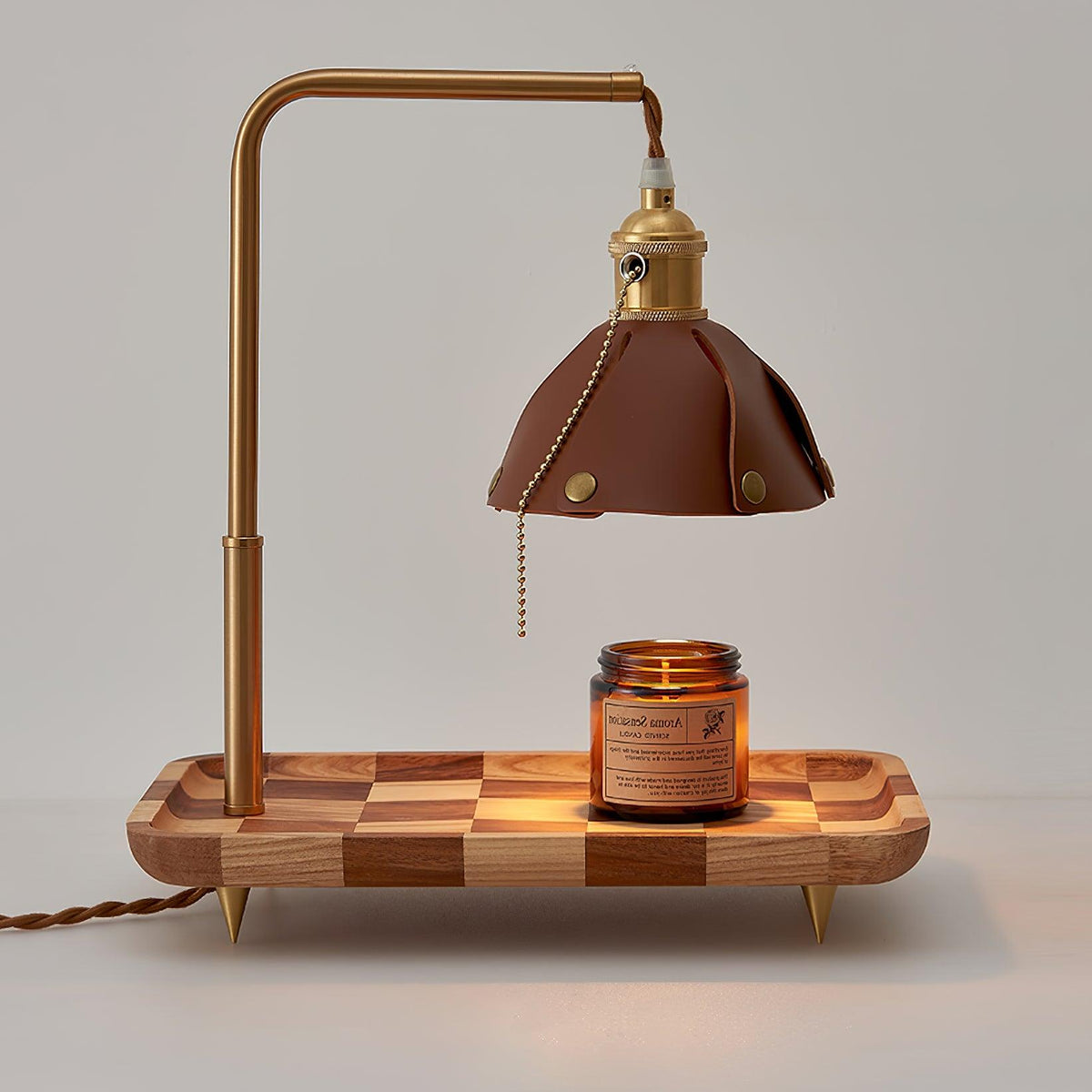 Elvaniella Moderne tafellamp van hout