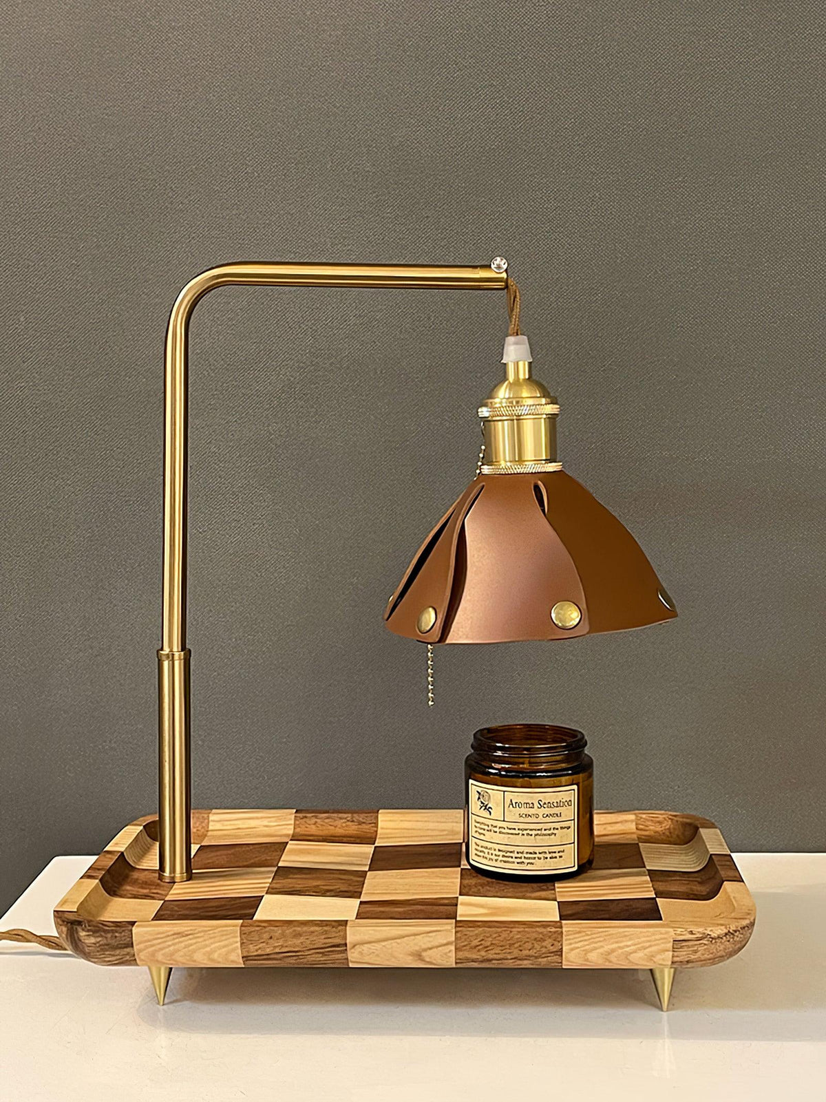 Elvaniella Moderne tafellamp van hout