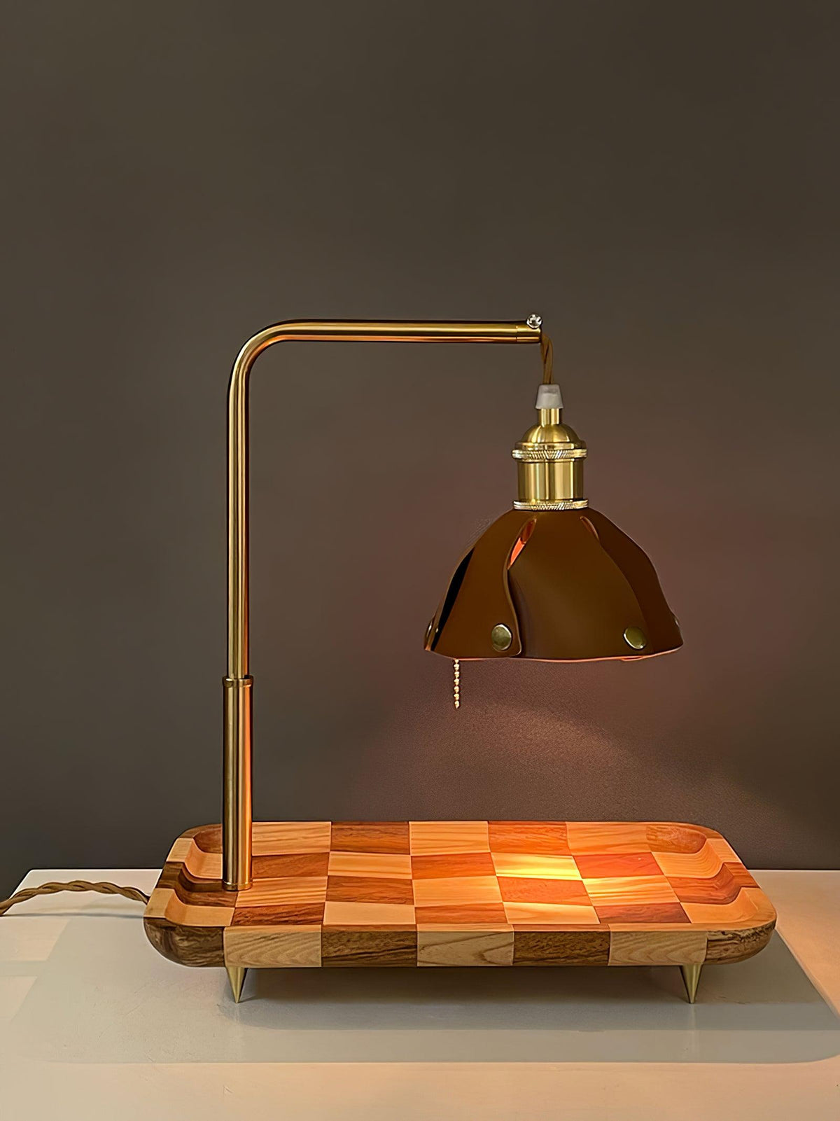 Elvaniella Moderne tafellamp van hout