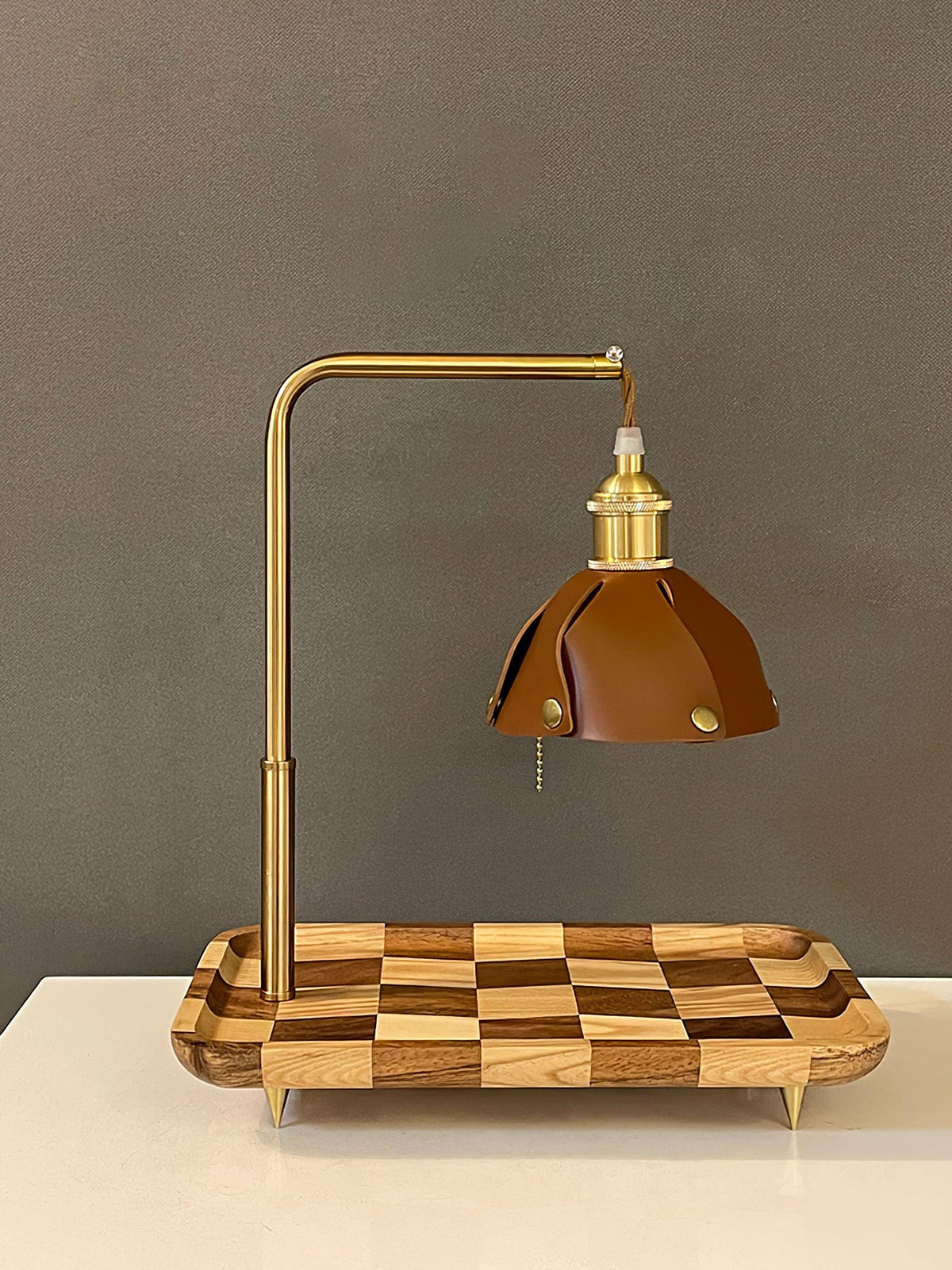 Elvaniella Moderne tafellamp van hout