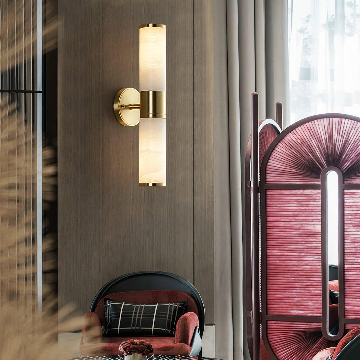 Lucian wandlamp van albast