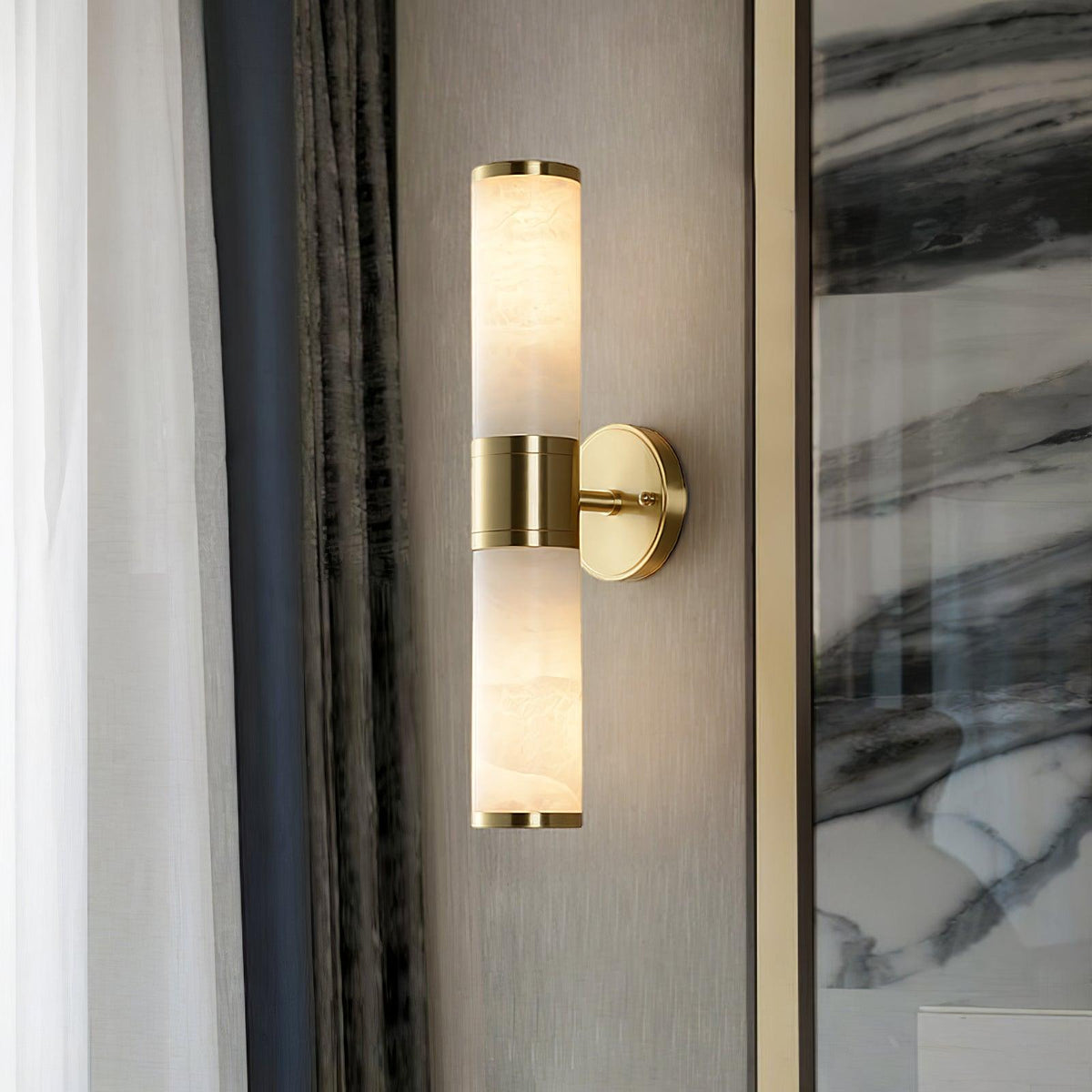 Lucian wandlamp van albast