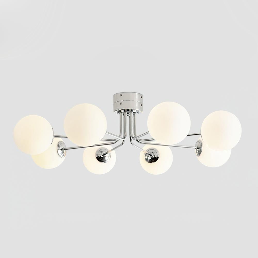 Othien plafondlamp goud wit bol