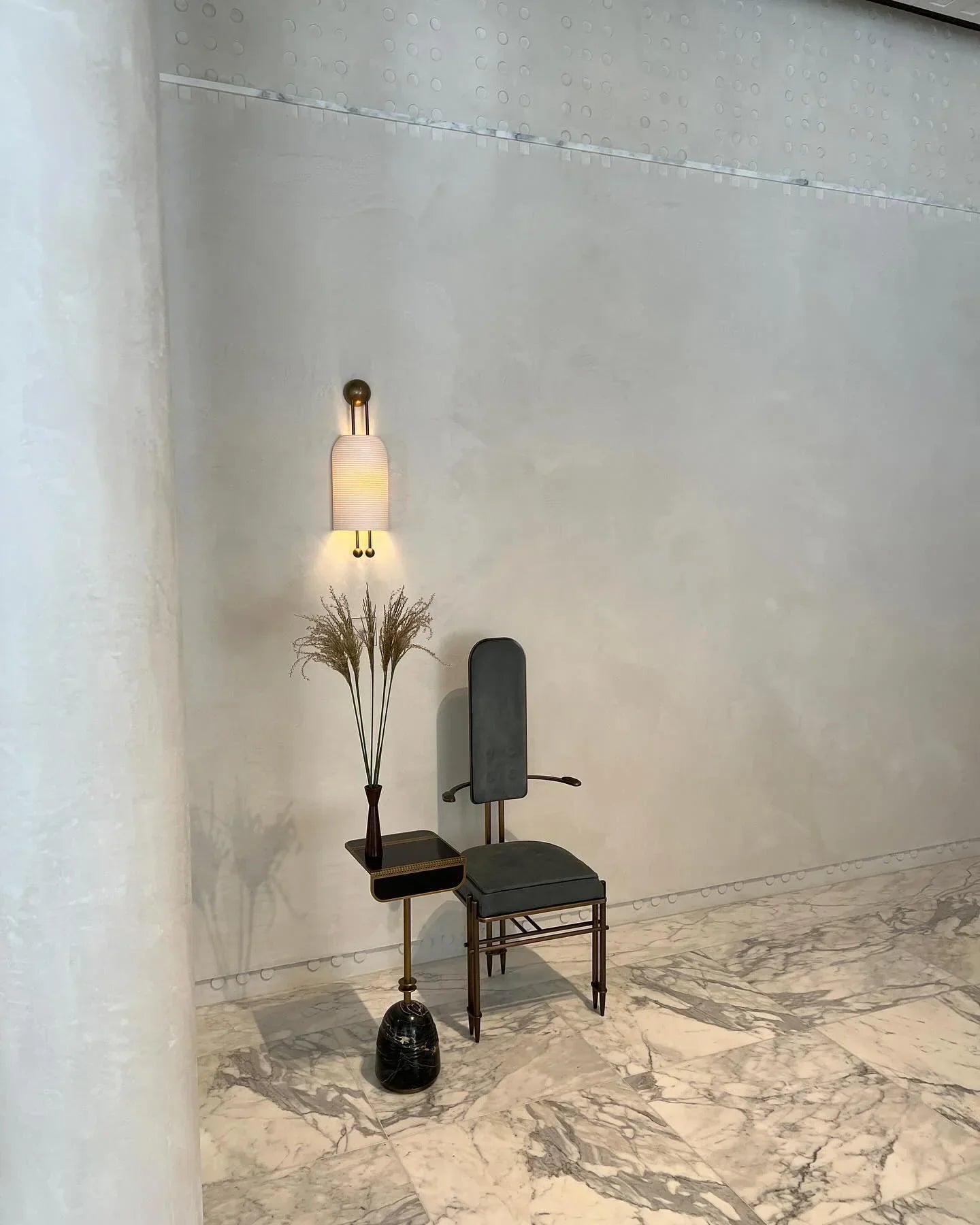 Alessio Metaal Glas Wit Wandlamp Eetkamer Slaapkamer