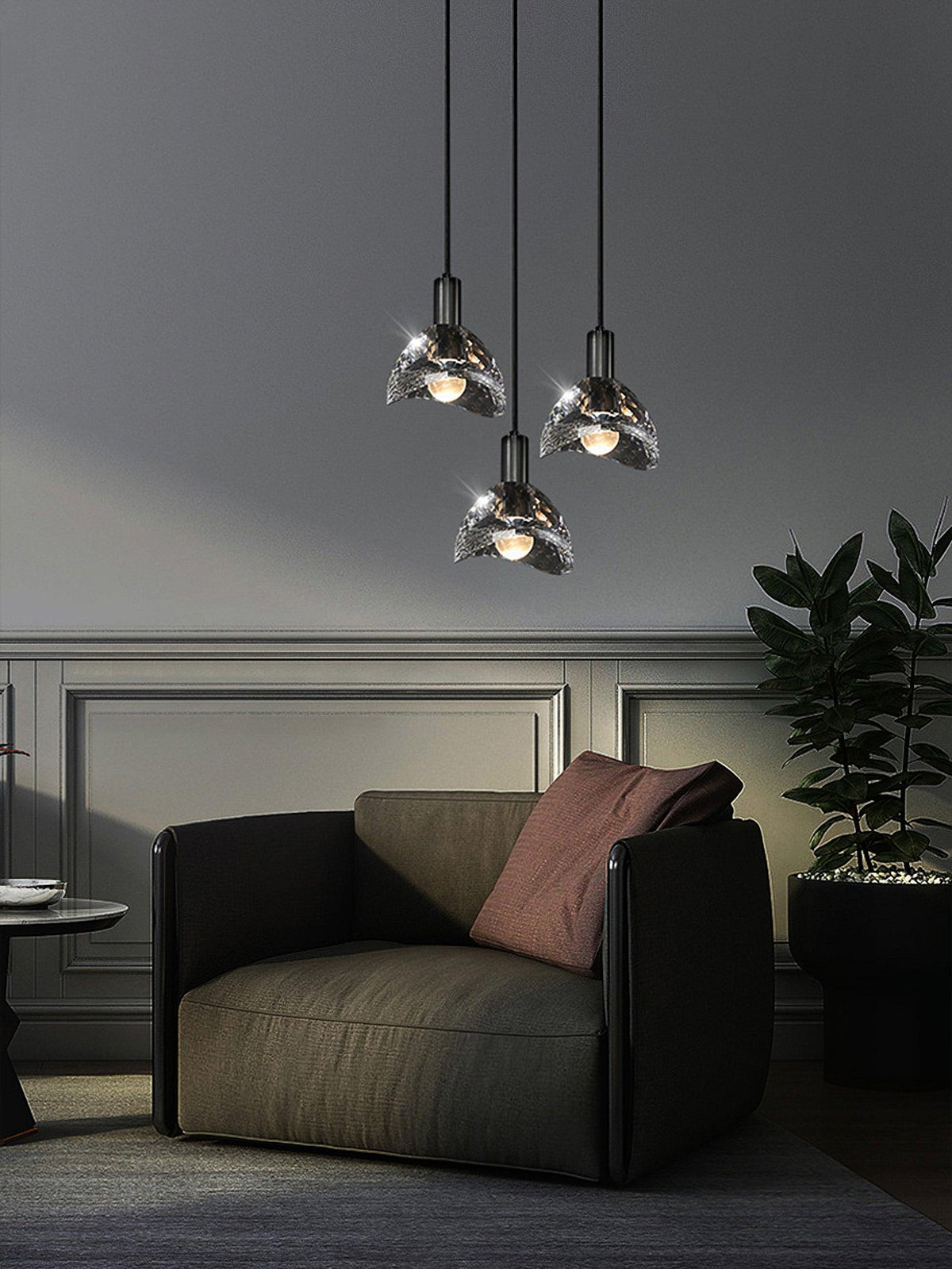 Syvinor Premium Noordse kunst glas hanglamp
