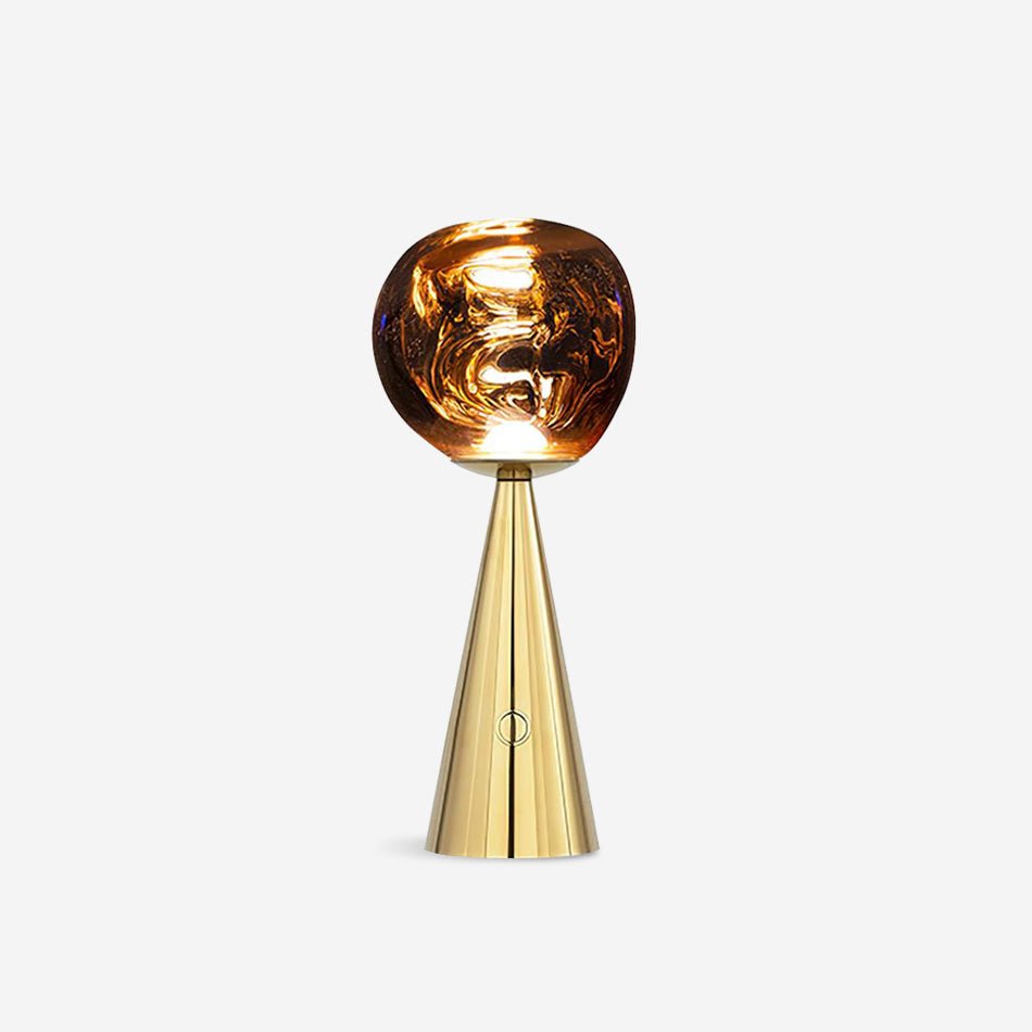 Dimza moderne tafellamp in goud