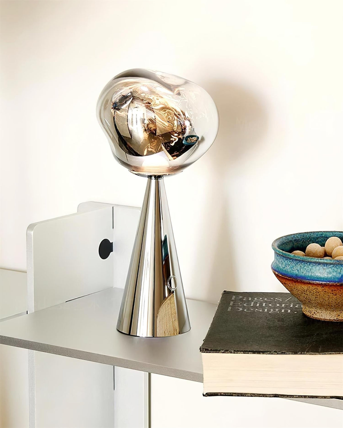 Dimza moderne tafellamp in goud