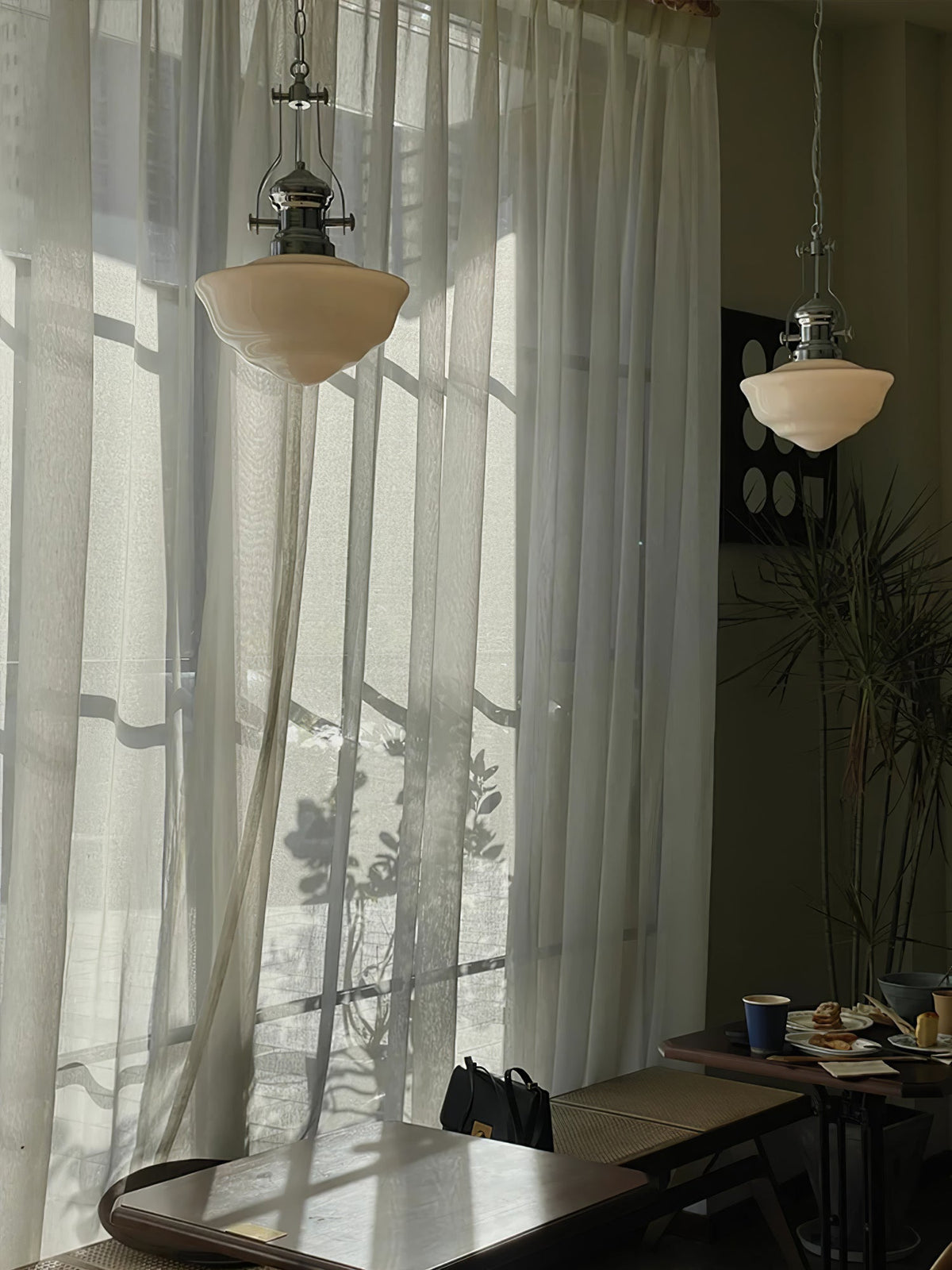 Zomiria Premium Noordse kunst glas hanglamp