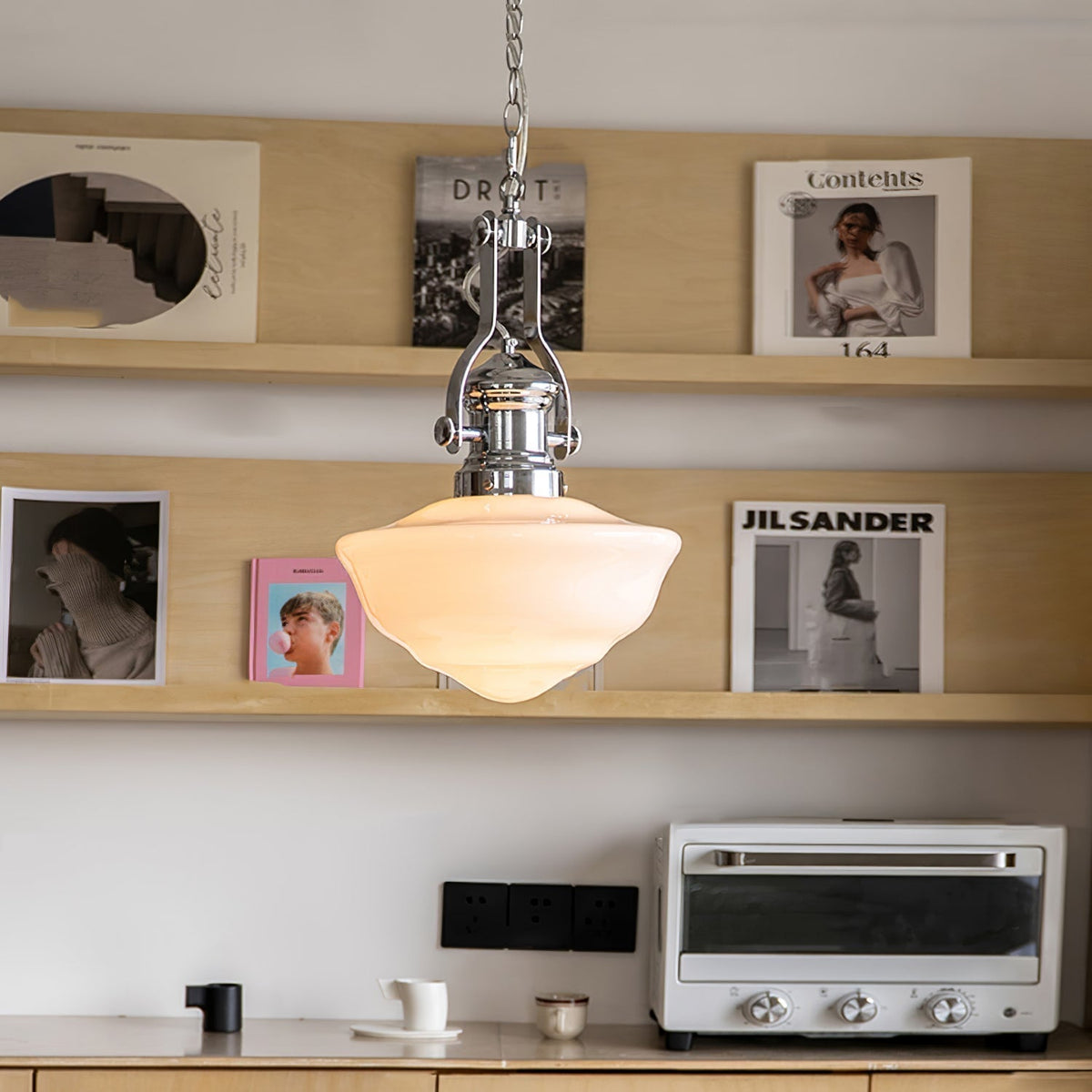 Zomiria Premium Noordse kunst glas hanglamp