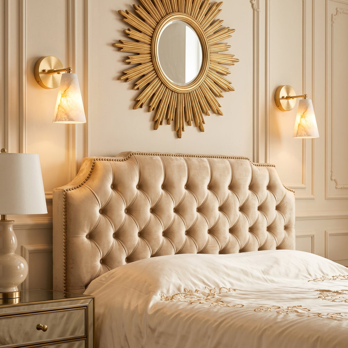 Castercombe Albasten wandlamp