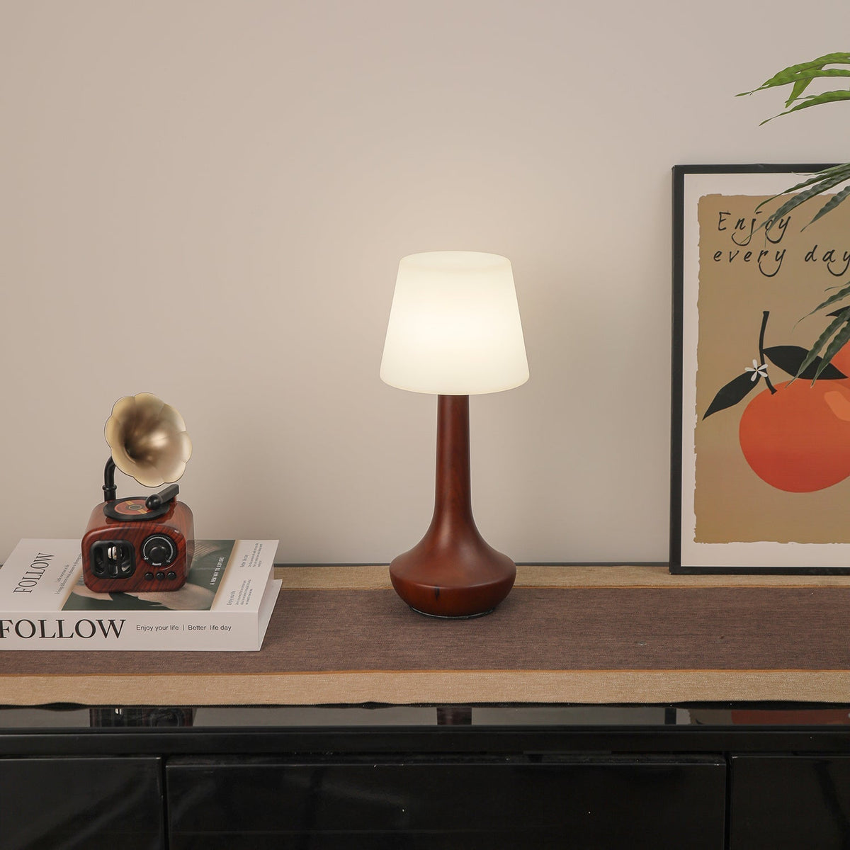 Bello Houten Retro tafellamp