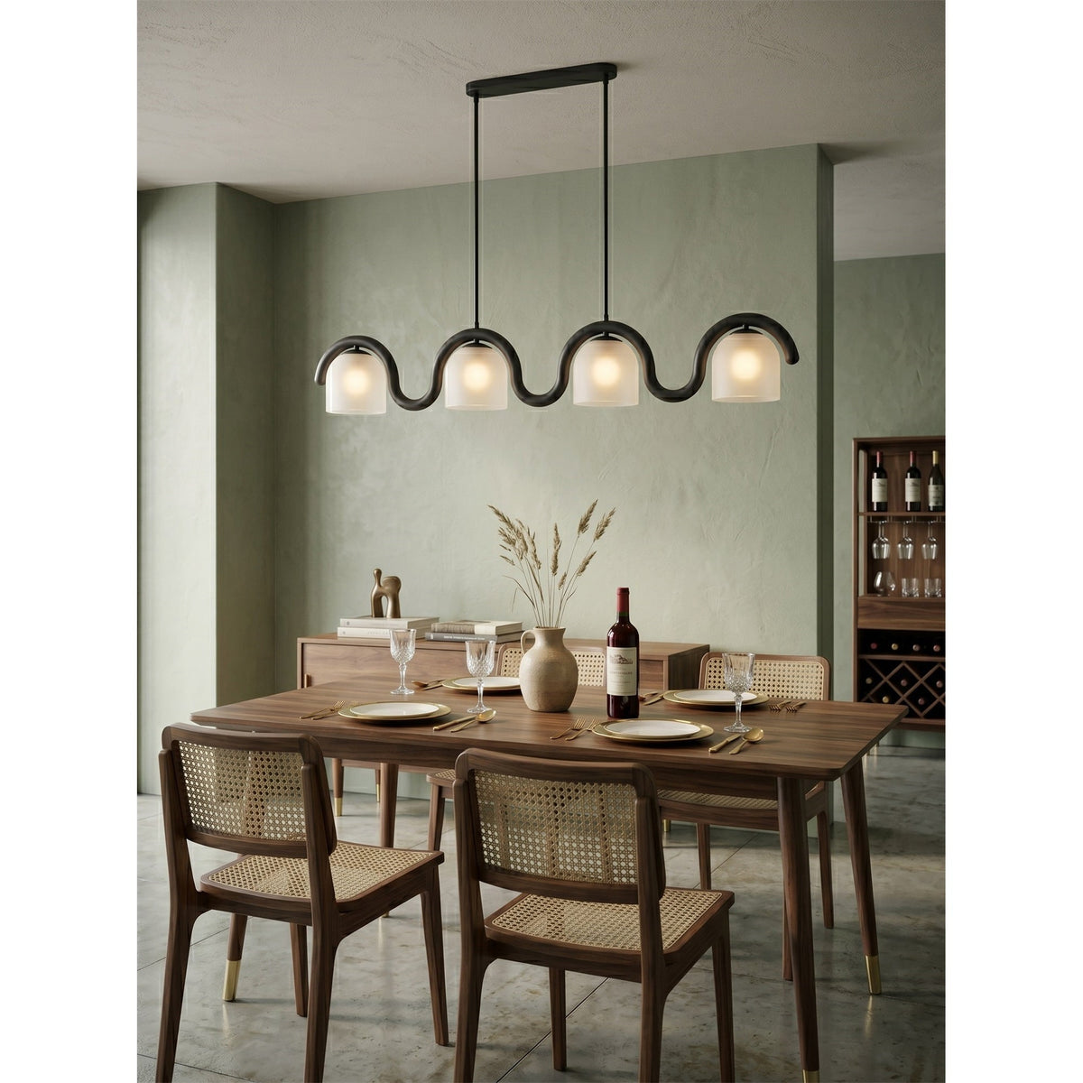 Lenox Linear glas Kroonluchter