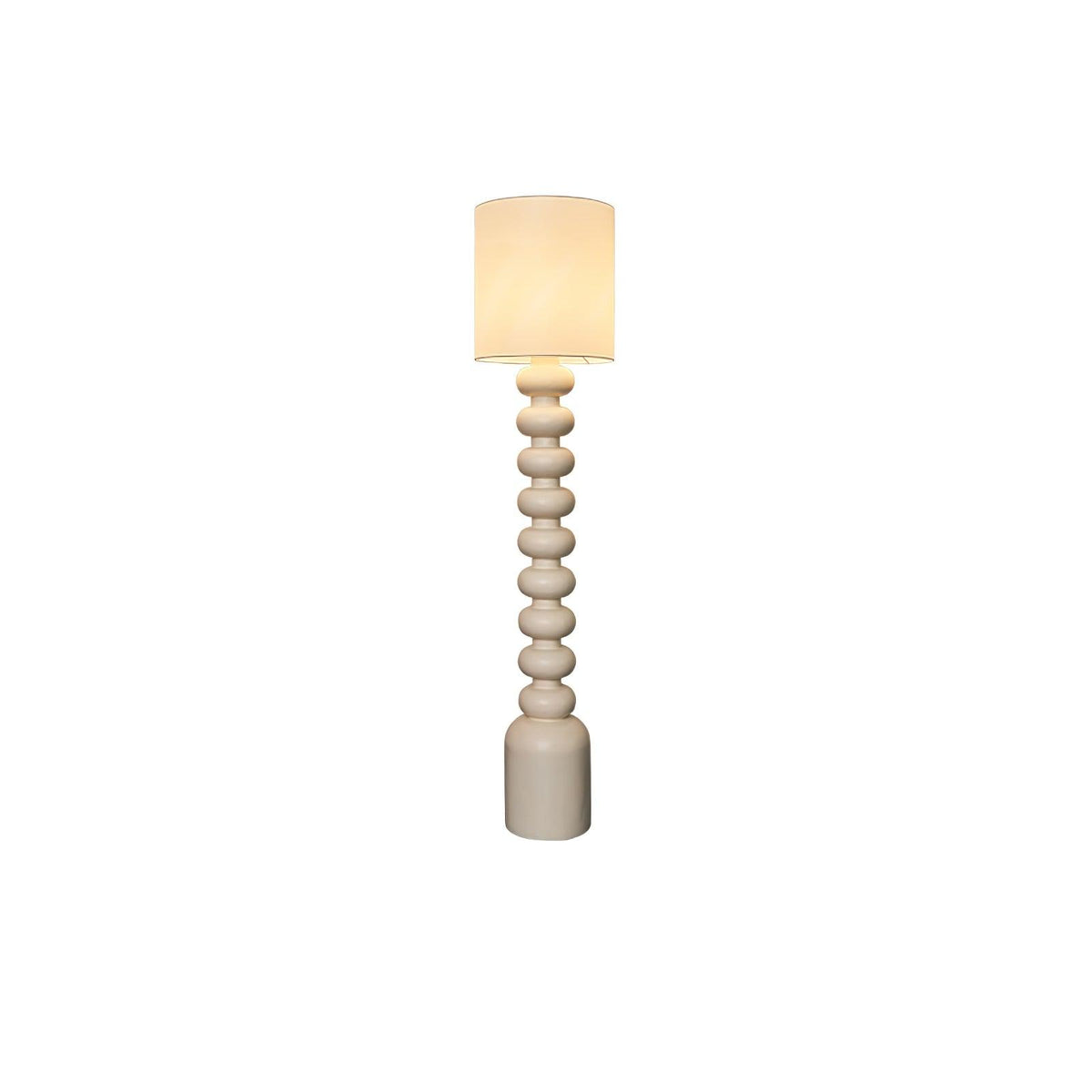Khev Moderne vloerlamp met stoffen kap