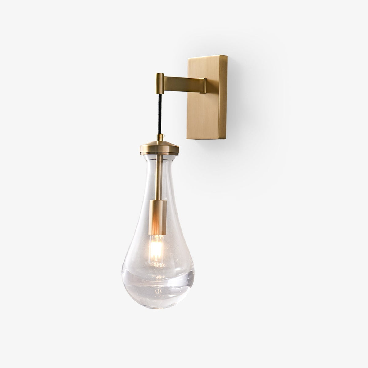 Lyshaos moderne minimalistische wandlamp van messing glas