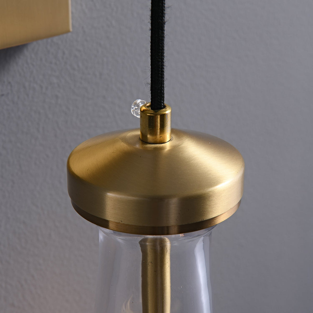 Lyshaos moderne minimalistische wandlamp van messing glas