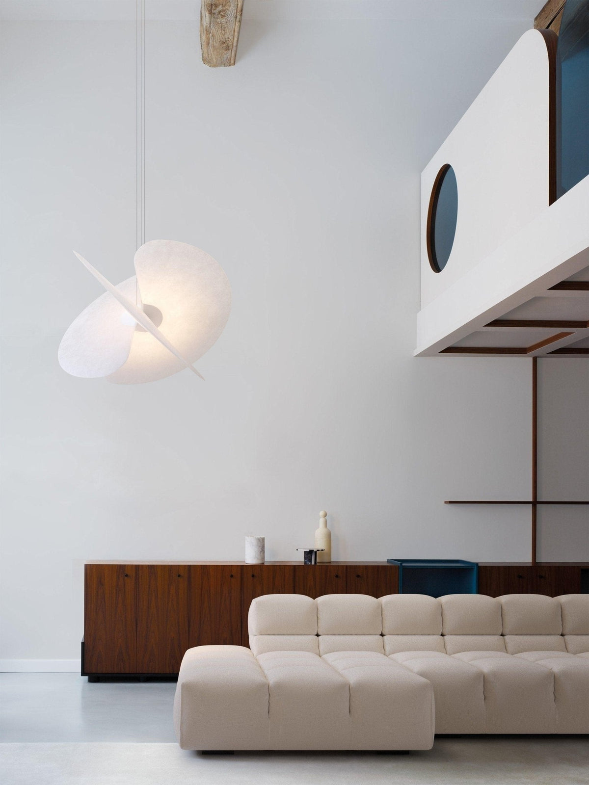 Whirl Moderne hanglamp van stof