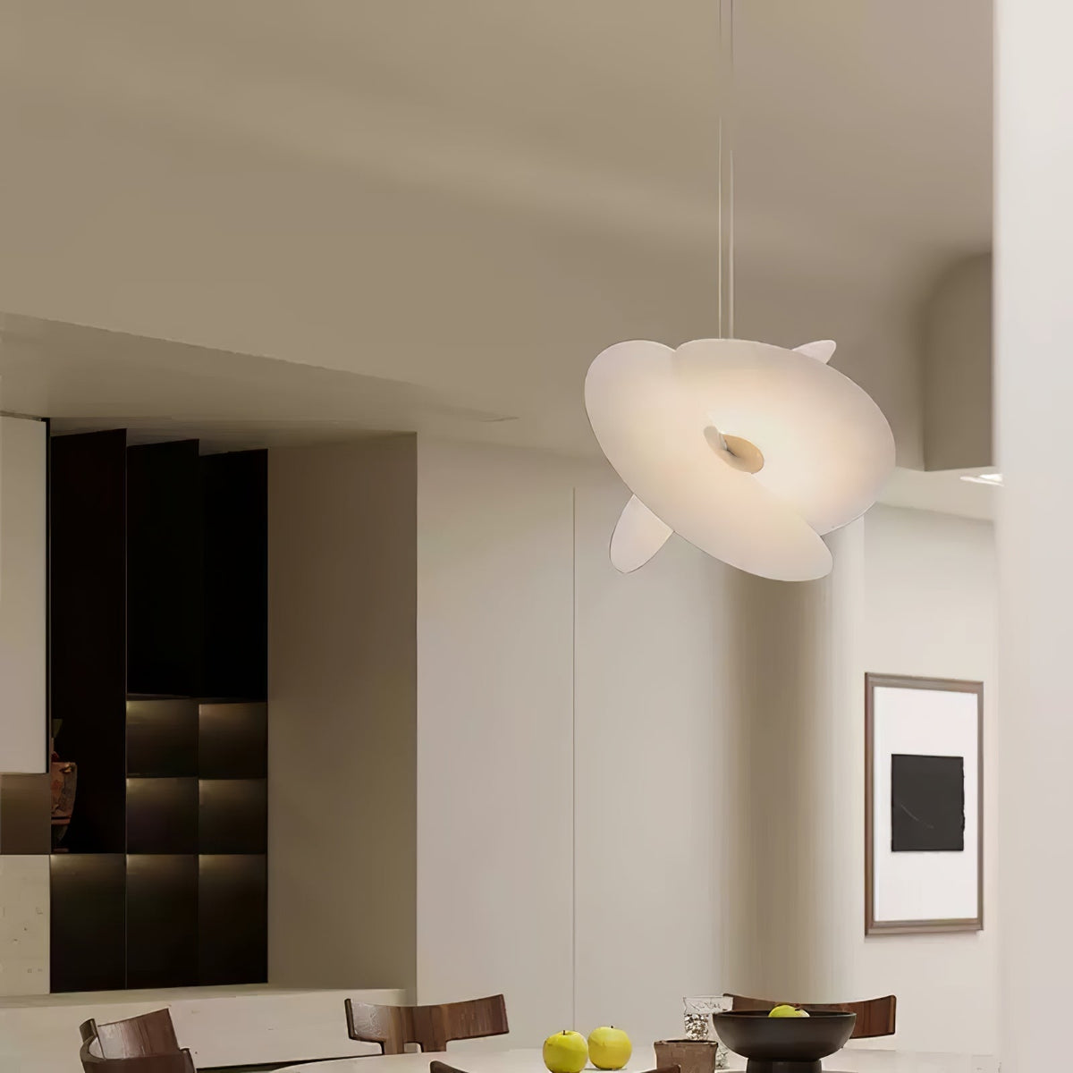 Whirl Moderne hanglamp van stof