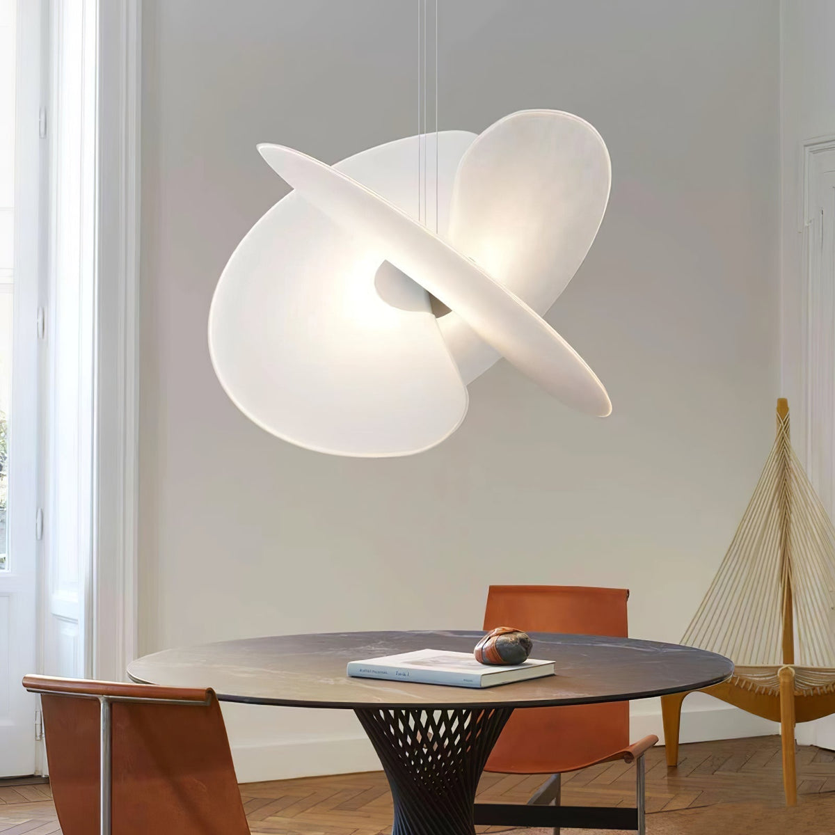 Whirl Moderne hanglamp van stof