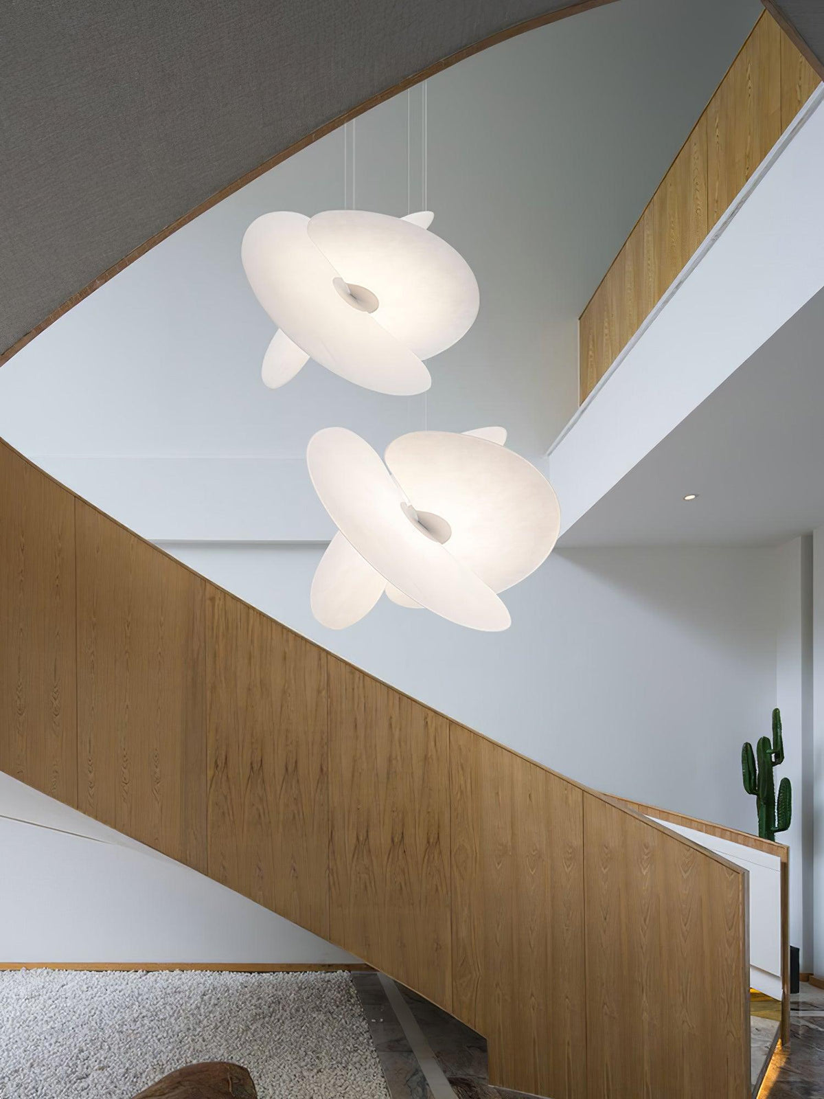Whirl Moderne hanglamp van stof