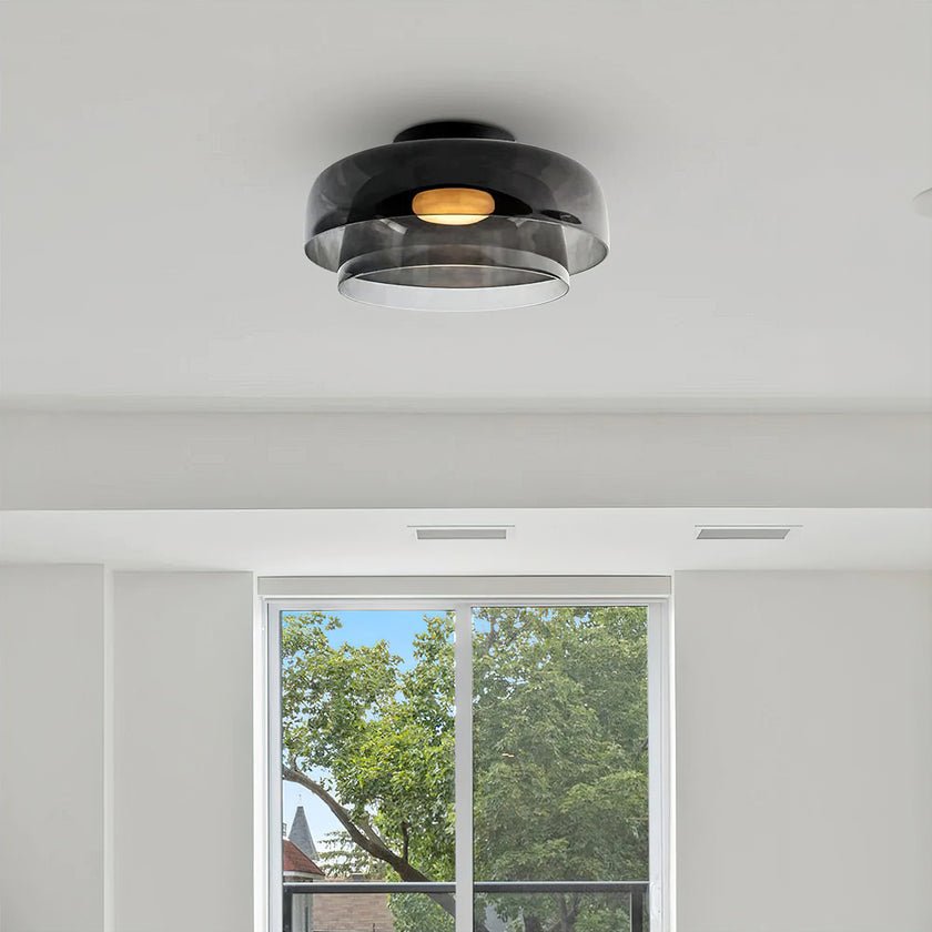 Miroriella plafondlamp gelaagde structuur warm elegant