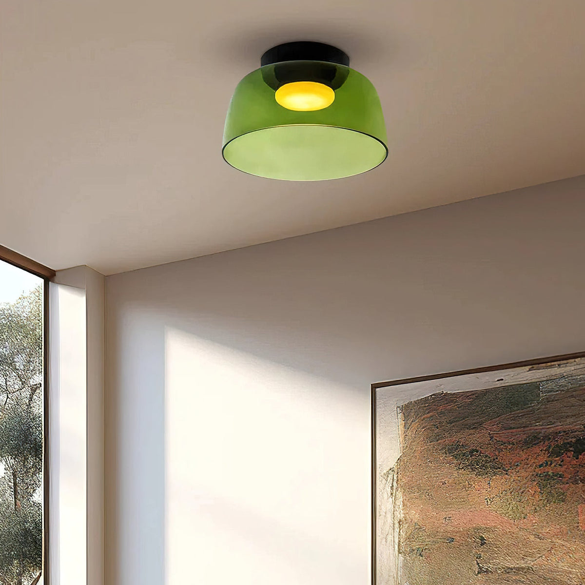 Miroriella plafondlamp gelaagde structuur warm elegant