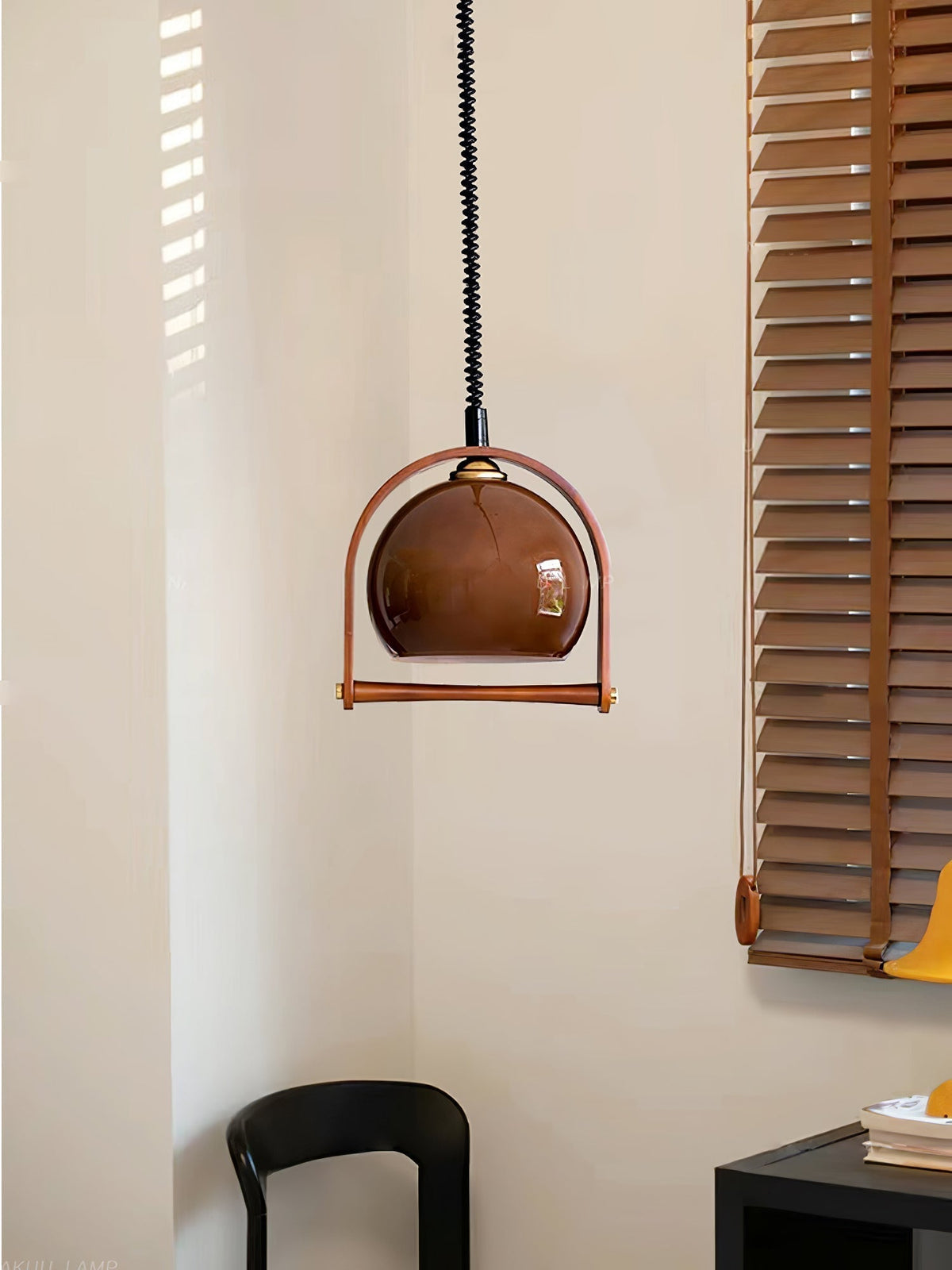 Cesilarae Premium Noordse kunst glas hout hanglamp
