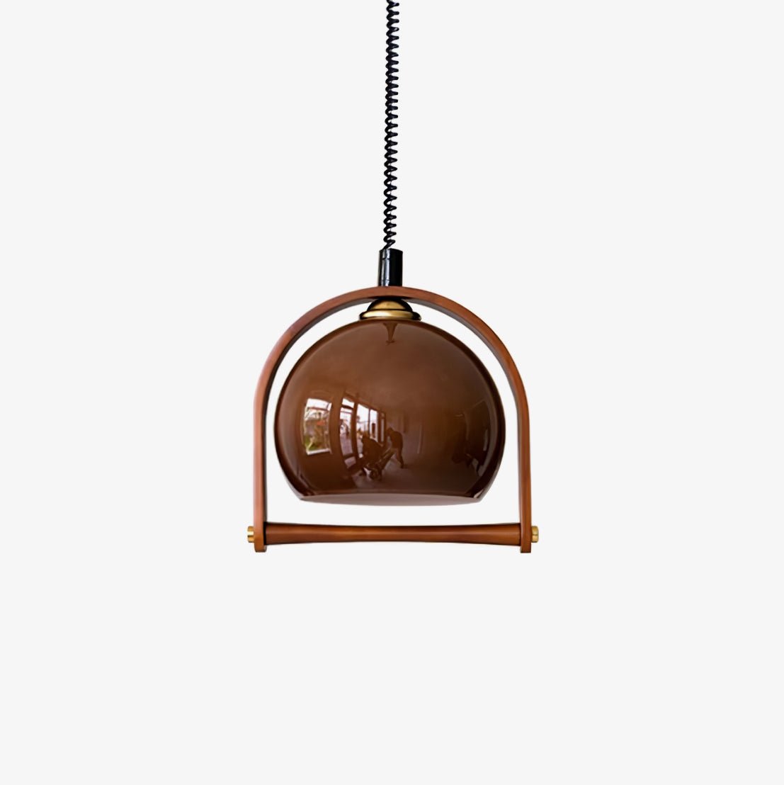 Cesilarae Premium Noordse kunst glas hout hanglamp