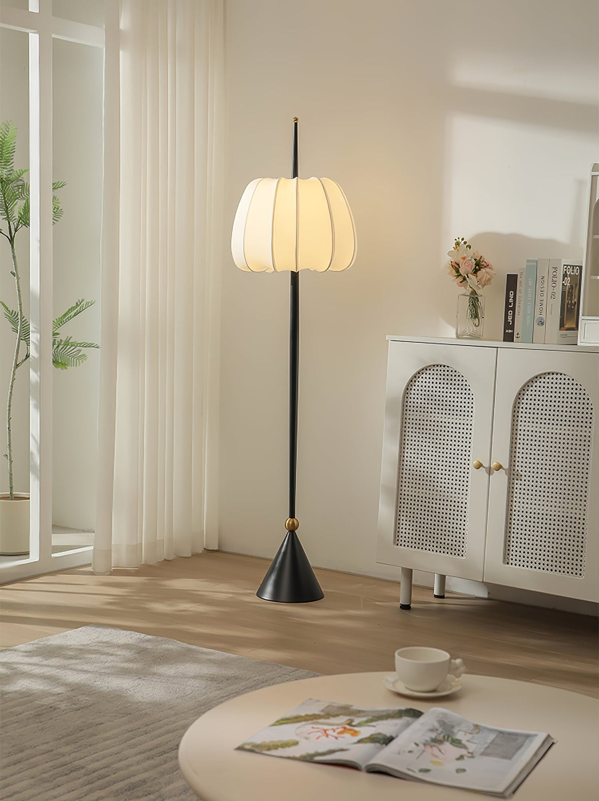 Pick Minimalistische vloerlamp van stof