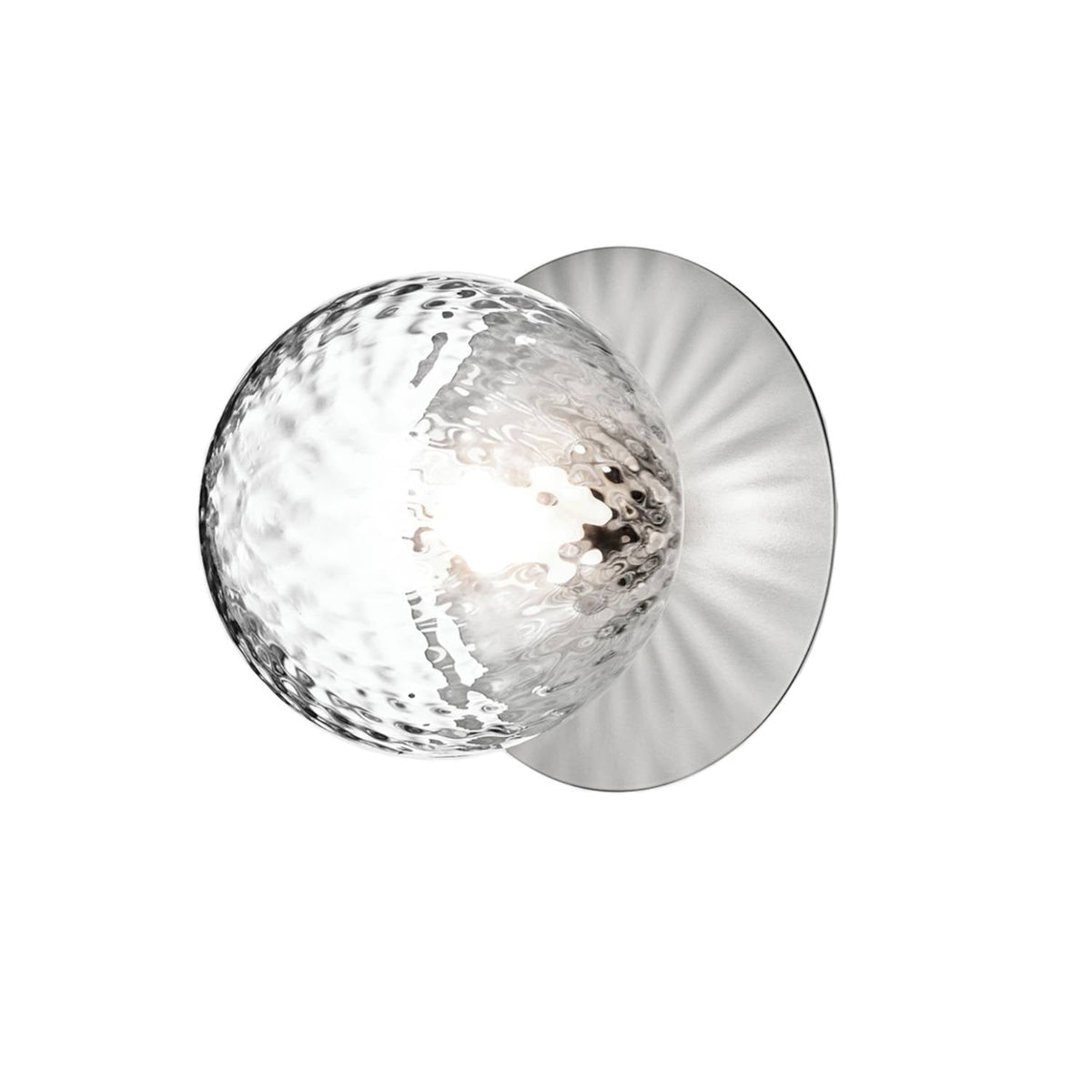 Nifte wandlamp Ronde Schijf Mondblaasglas Minimalistisch met bolvormige kap
