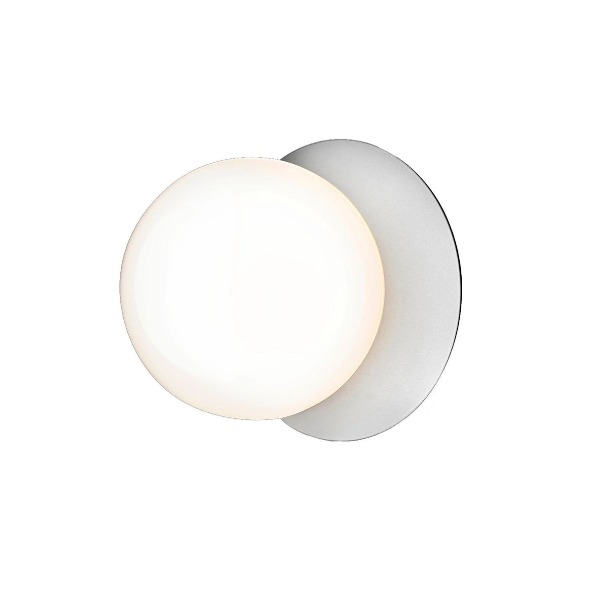 Nifte wandlamp Ronde Schijf Mondblaasglas Minimalistisch met bolvormige kap