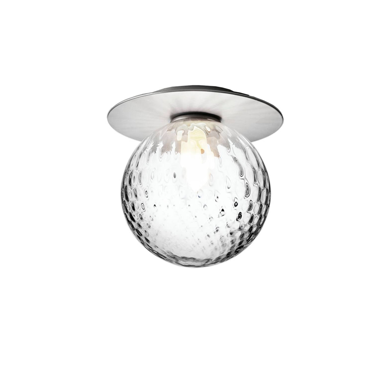 Nifte wandlamp Ronde Schijf Mondblaasglas Minimalistisch met bolvormige kap