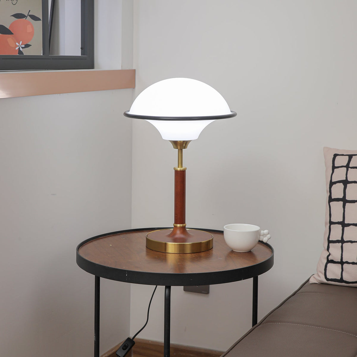Solstic Houten tafellamp Mid-Century