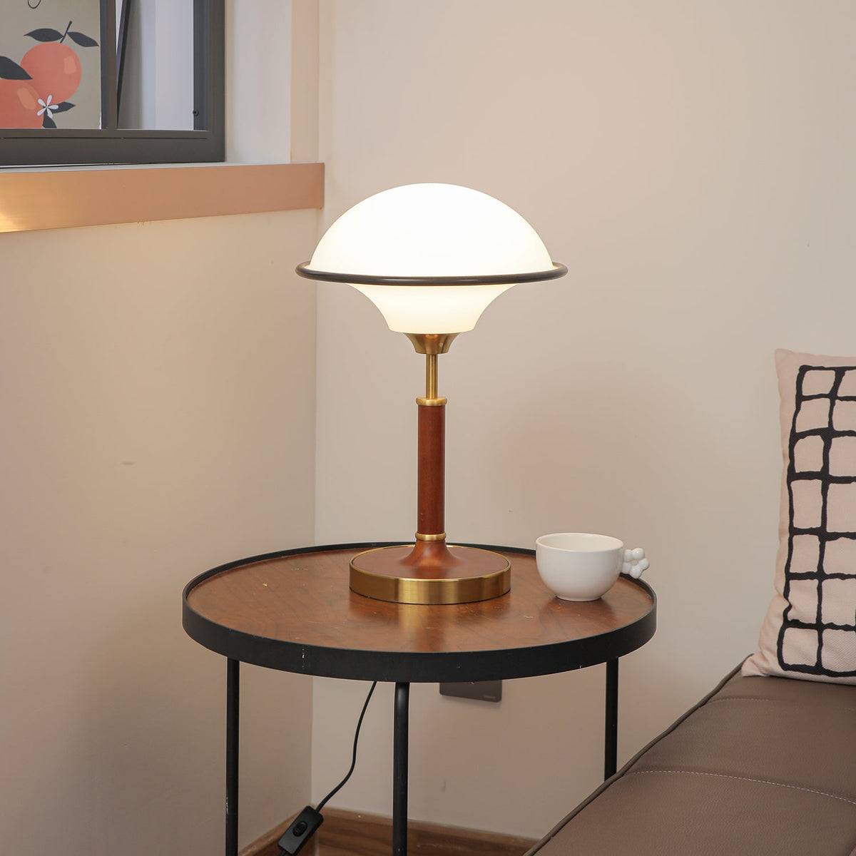 Solstic Houten tafellamp Mid-Century