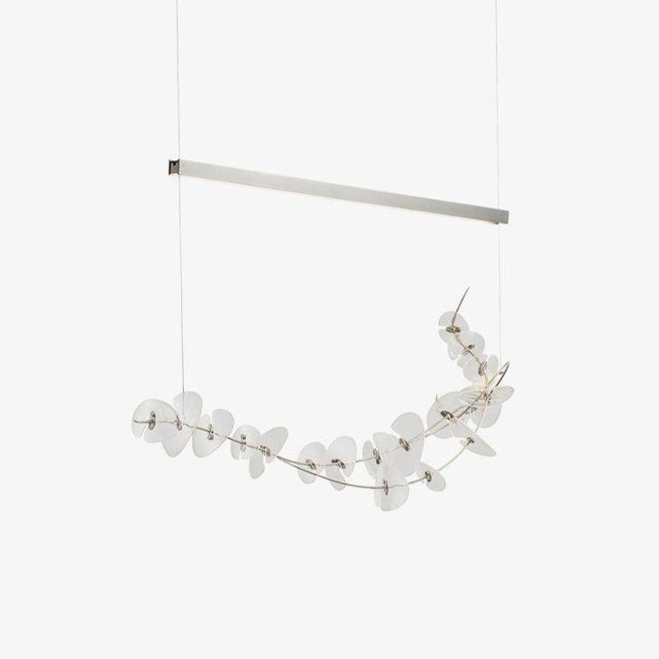 Josiah Moderne hanglamp van chrome en acryl