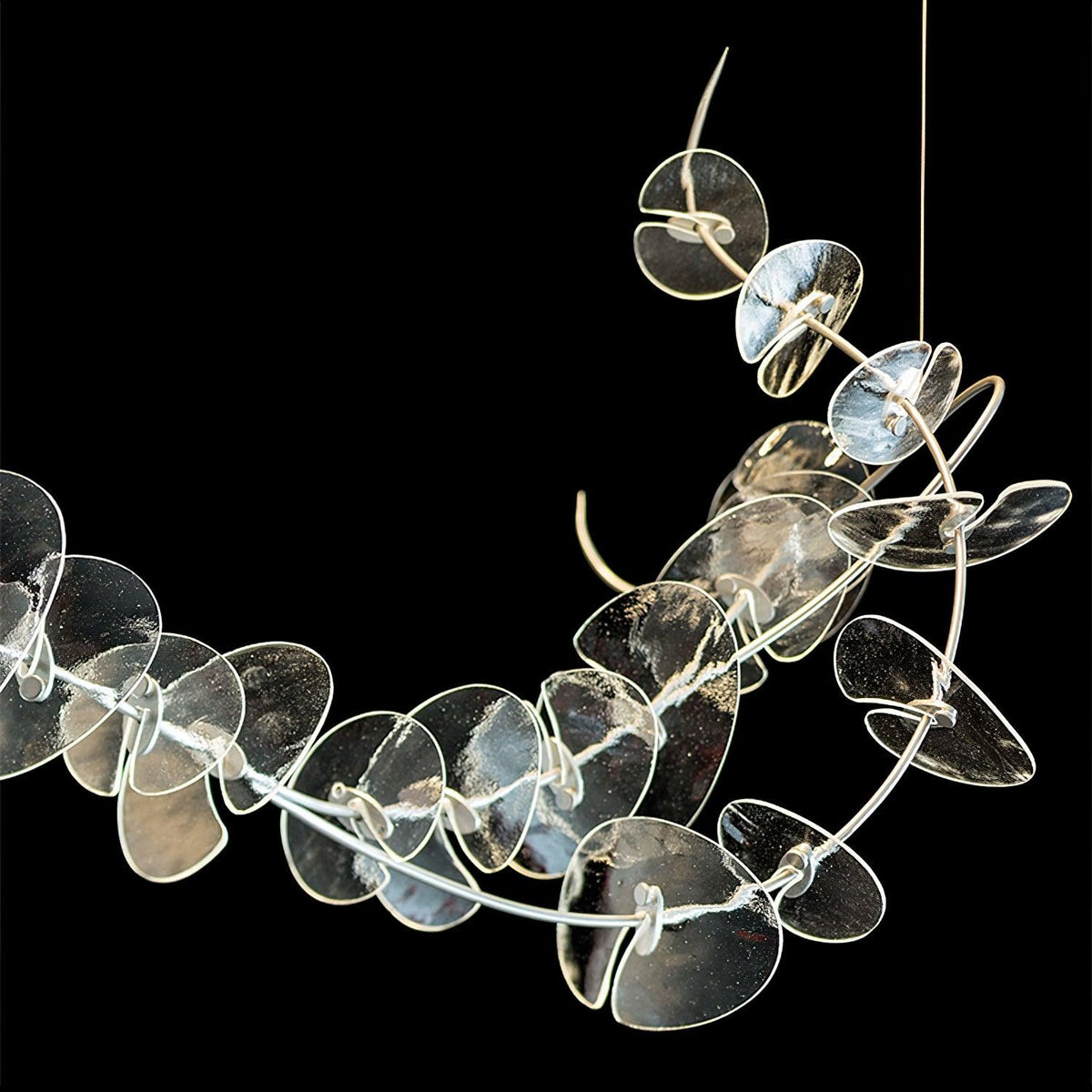 Josiah Moderne hanglamp van chrome en acryl