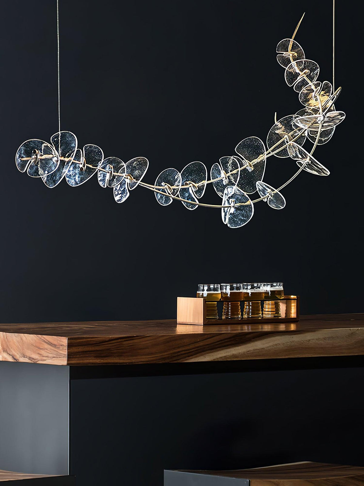 Josiah Moderne hanglamp van chrome en acryl